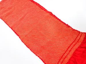 未使用品　正絹　振袖用　絞り　帯揚げ